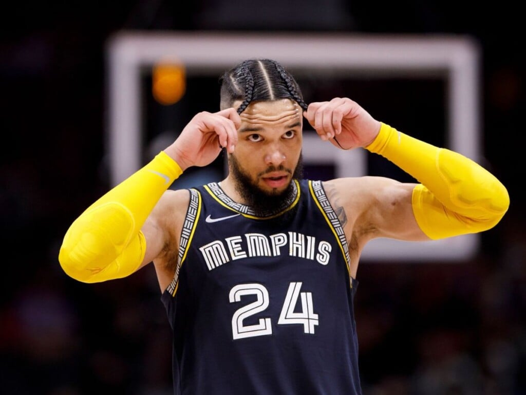 Dillon Brooks for the Memphis Grizzlies (Image via Cole Burston/Getty Images)