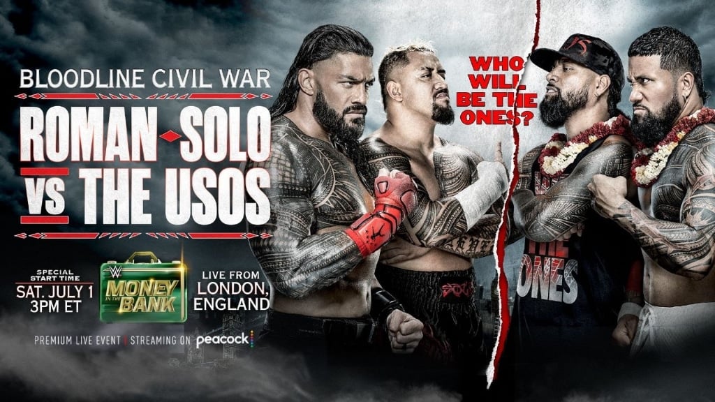 Roman Reigns and Solo Sikoa vs. The Usos 