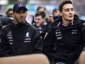 Lewis Hamilton admits Mercedes has got a 'lot of work to do' after Canadian GP podium, but is delighted to share the stage with 'two World Champions'