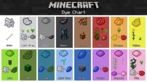 minecraft dye color