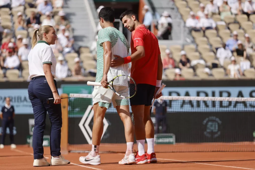 Novak Djokovic sympathizes with Carlos Alcaraz as he crashes out of the French Open in the unfavorable manner, applauds his sportsmanship