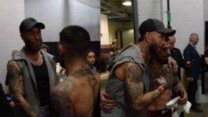 Sergio Ramos Hugs UFC Star Ilia Topuria Backstage After His Huge Win at Fight Night Jacksonville - The SportsRush