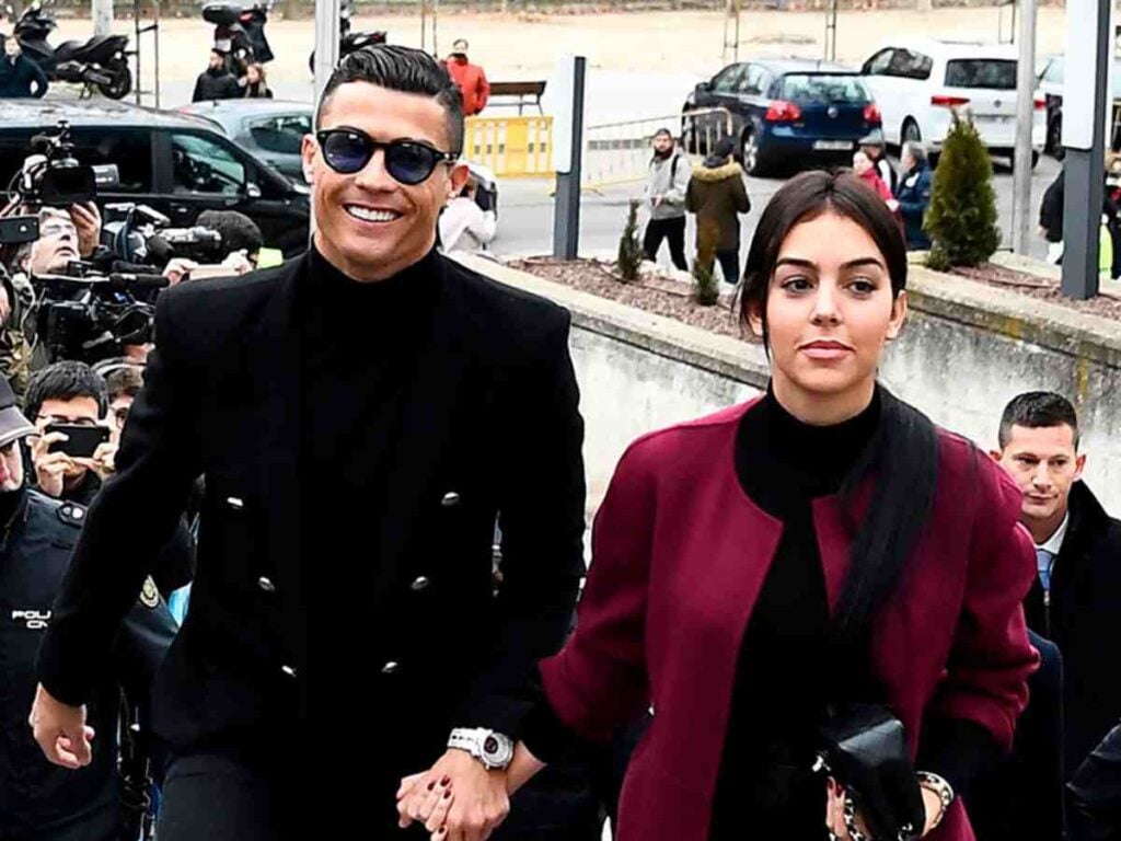 WATCH: Cristiano Ronaldo gives weird and awkward reaction during Georgina Rodriguez’s speech at the launch of his brand