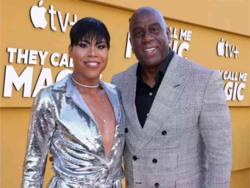 EJ Johnson and magic Johnson 