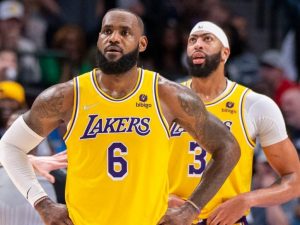 Lebron James and Anthony Davis of the Los Angeles Lakers (Via Getty Images)