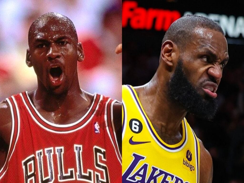 Michael Jordan and LeBron James