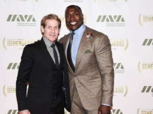 Skip Bayless and Shannon Sharpe (Credits: Nicholas Hunt/Getty Images)