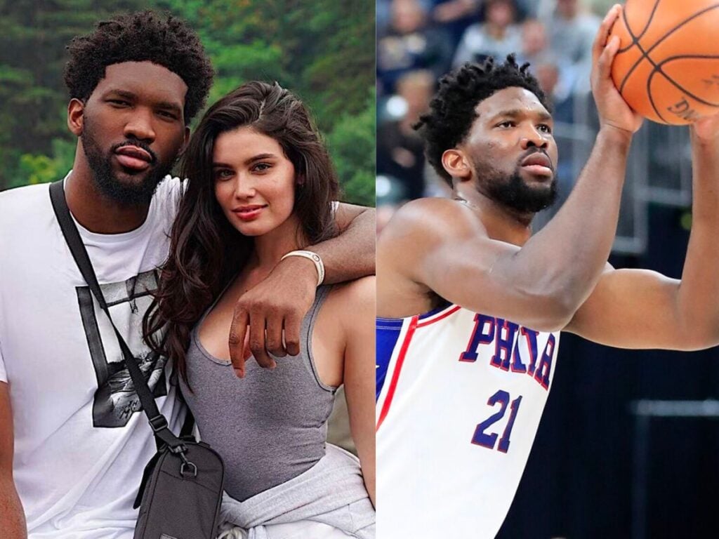 Anne de Paula and Joel Embiid