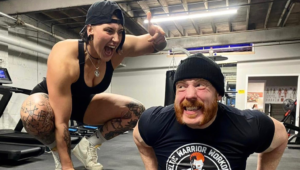 Rhea Ripley reacts to the transformation of her relationship with Dominik Mysterio from choking him with her legs to protecting him from everyone