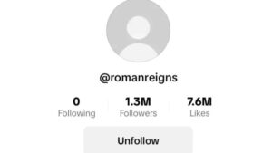 The Tribal Chief Roman Reigns' account gets banned on TikTok 