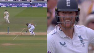 WATCH: Ben Stokes World Cup Final Moment Recreated In Lord's Ashes Test - The SportsRush