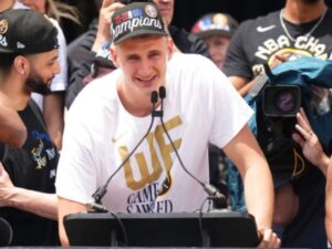 Nikola Jokic at the Parade speech; Via USA today