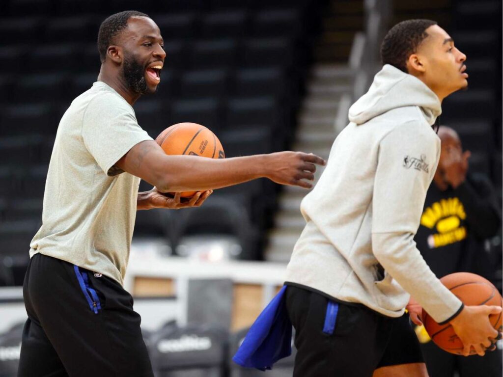 Draymond Green and Jordan Poole