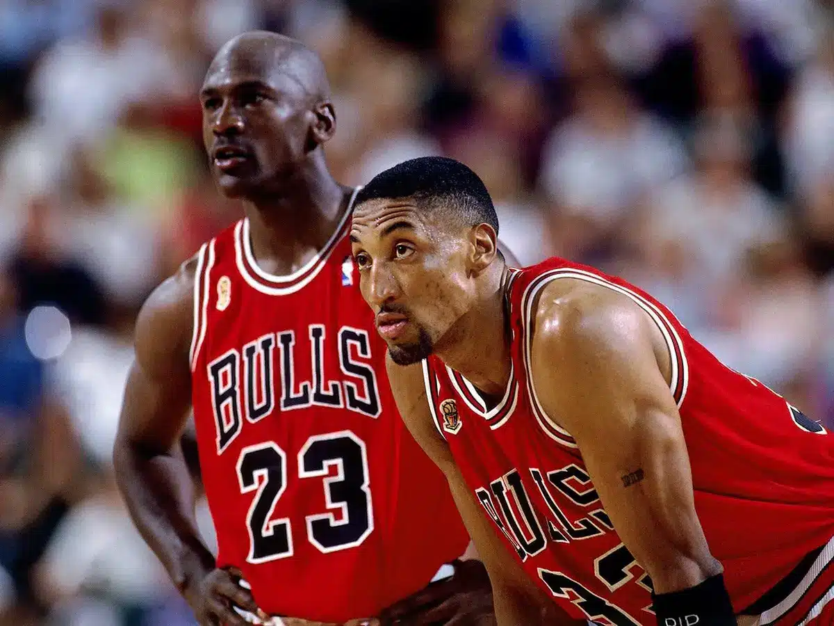 Michael Jordan and Scottie Pippen