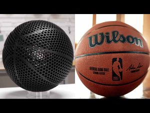 Compared to a regular Wilson ball used in NBA Games, the Wilson AIRLESS basketball has a different 'feel' but has a similar bounce to it, but only quieter (Wilson)