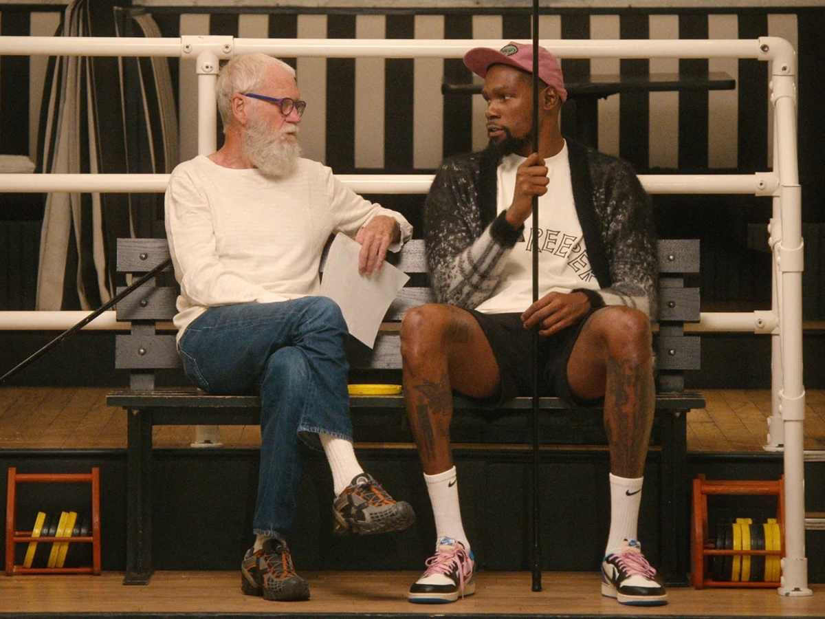 Kevin Durant and David Letterman