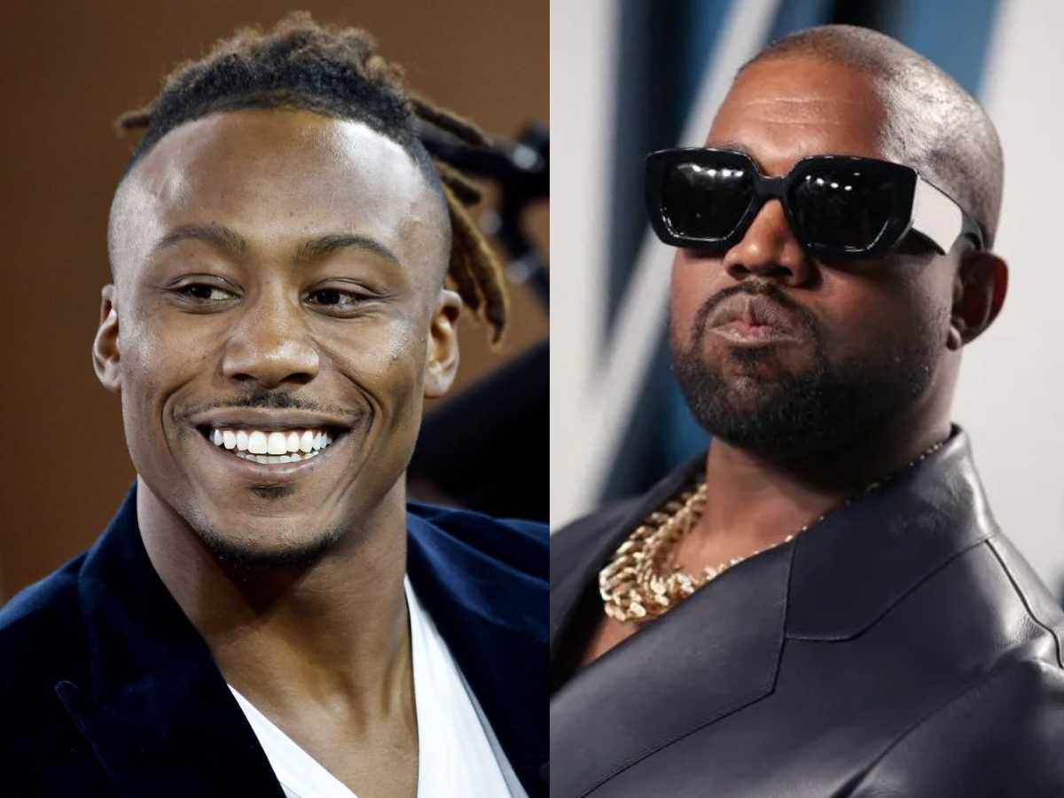 Kanye West and Brandon Marshall