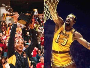 Tamika Catchings and Wilt Chamberlain have posted a quintuple-double in their careers