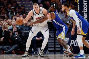 Nikola Jokic against the Golden State Warriors (Via Golden State Of Mind)