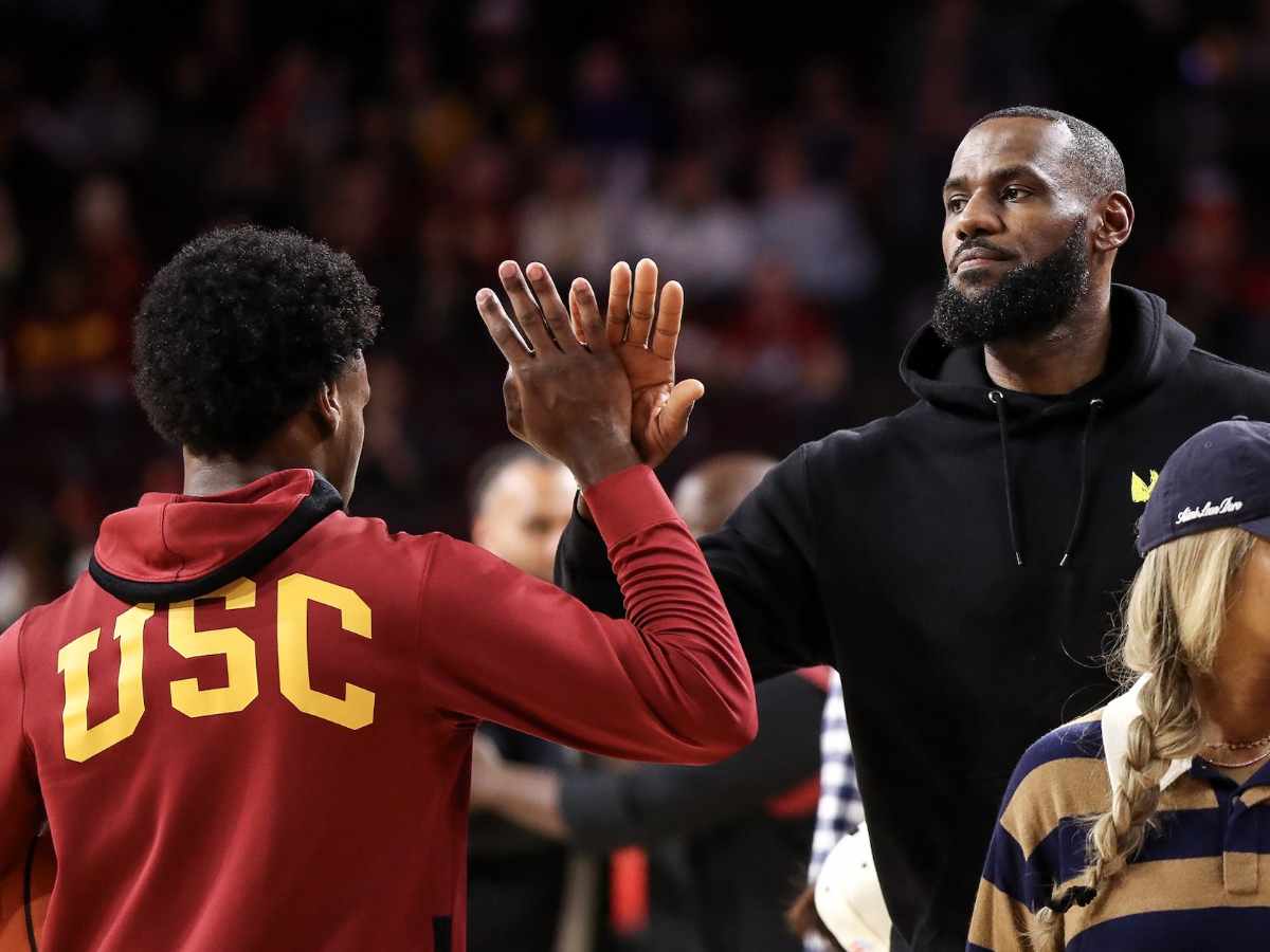 Bronny James knows to bait opponents into fouling like father LeBron James