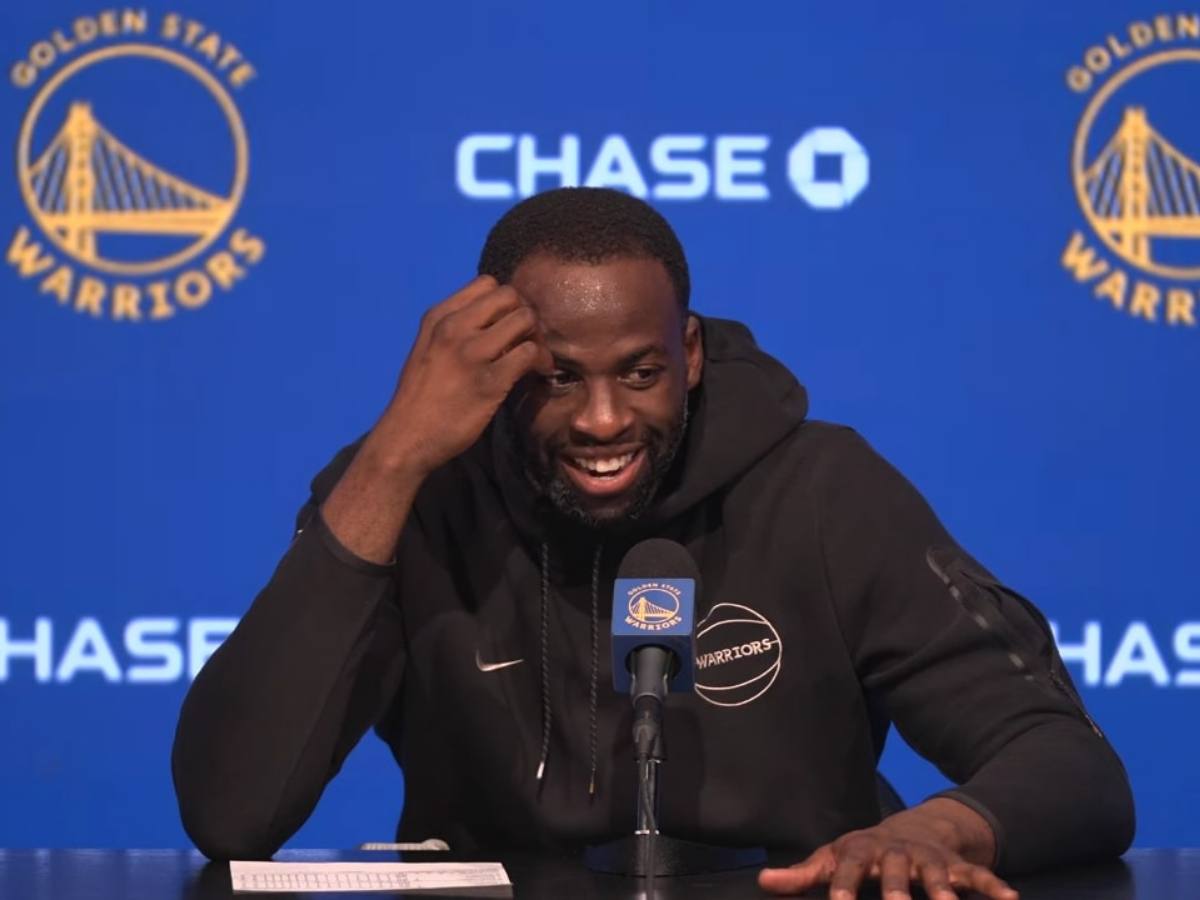 Draymond Green during his press conference