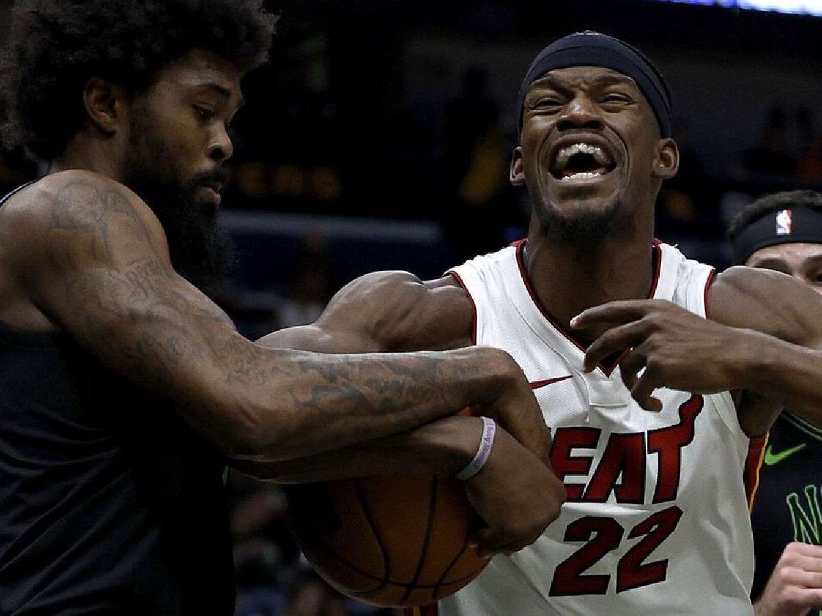 Jimmy Butler, Naji Marshall and two others were ejected in the ensuing brawl after the choking incident