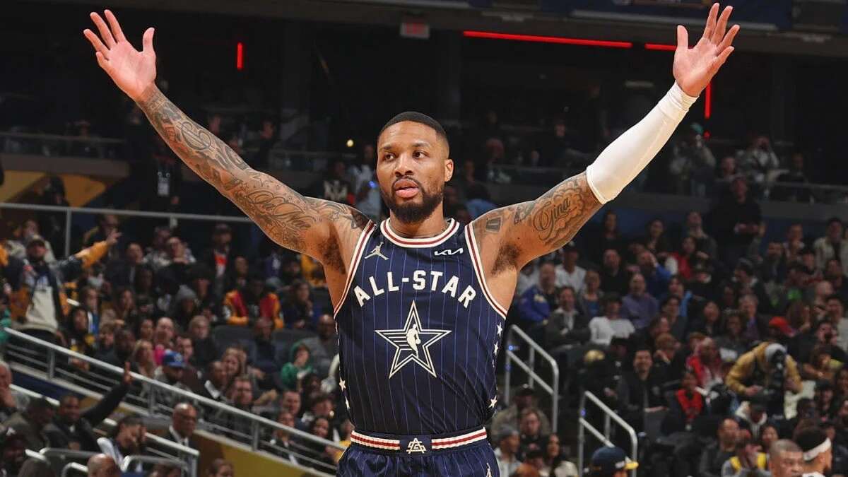 Damian Lillard in the NBA All-Star 2024 game (Via CBS Sports)