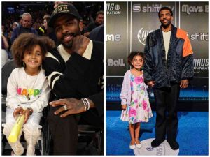 Kyrie Irving with his daughter Azurie