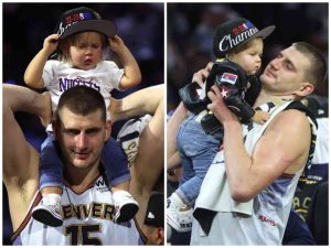 Nikola Jokic with Ognjena Jokic