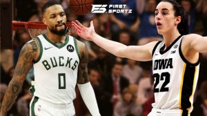 Iowa Caitlin Clark and Bucks Damian Lillard