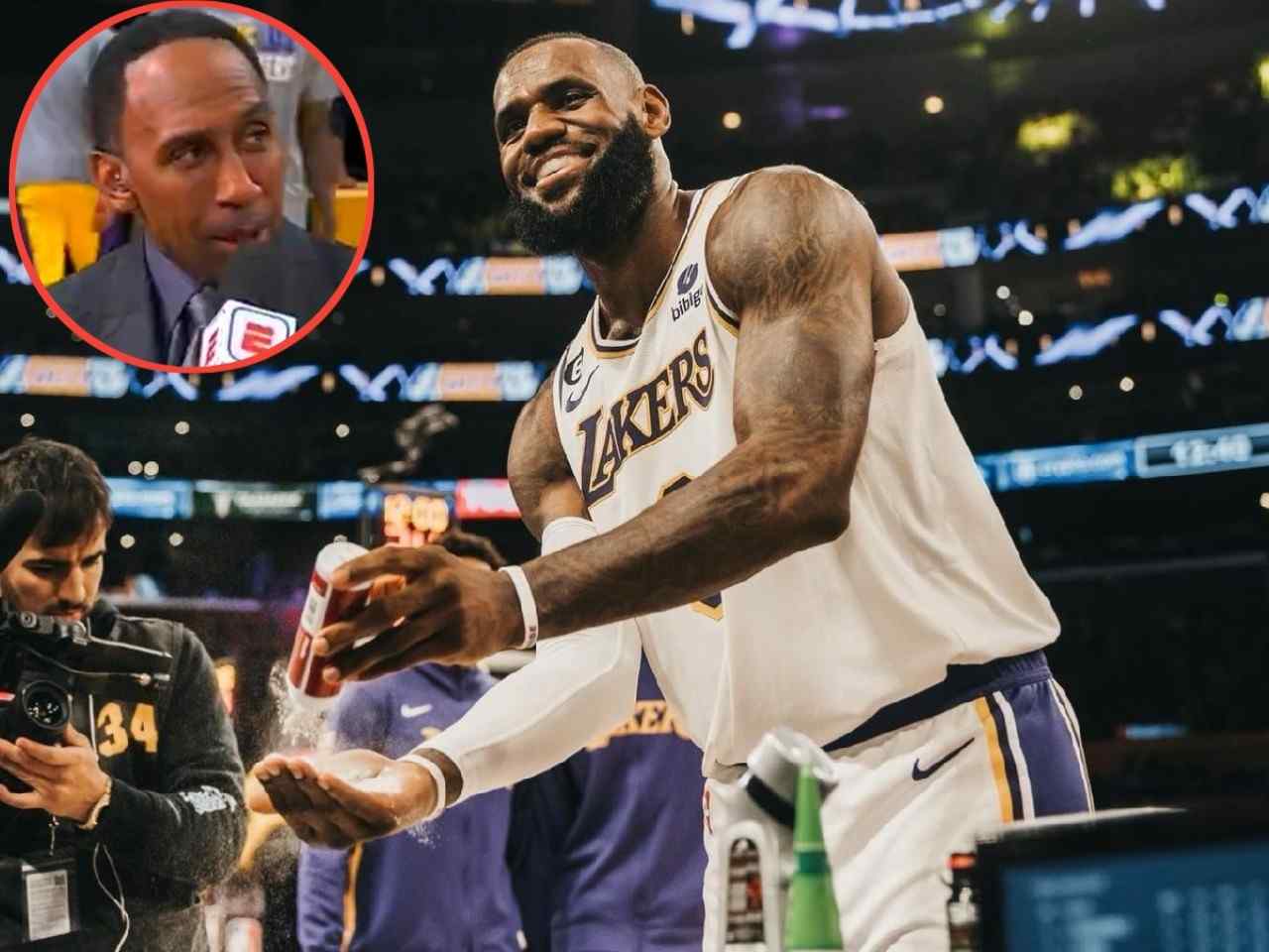 Stephen A Smith reacts hesitantly to LeBron James ahead of Los Angeles Lakers game, fans troll Smith