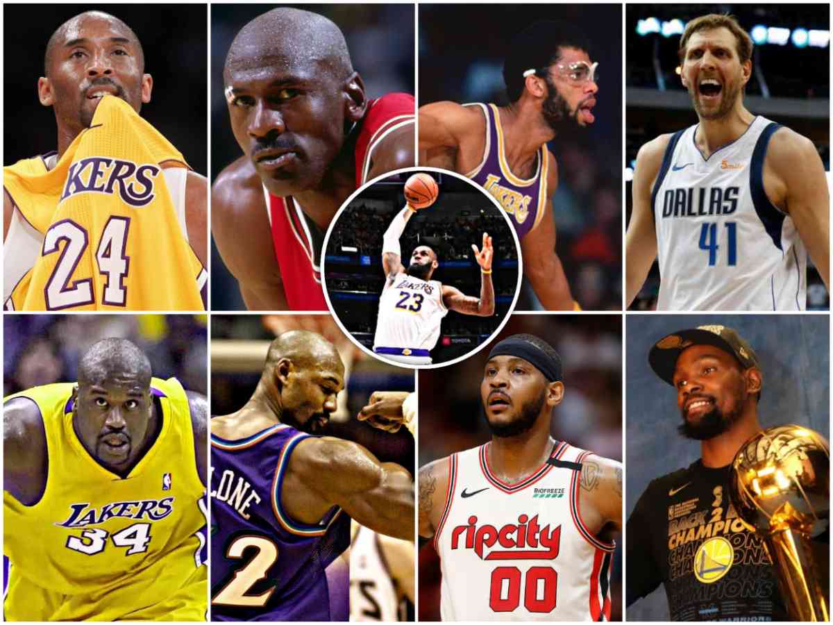 NBA legends at the top of the all-time scoring list