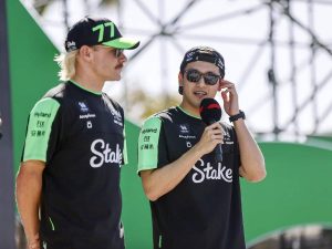 Valtteri Bottas and Zhou Guanyu