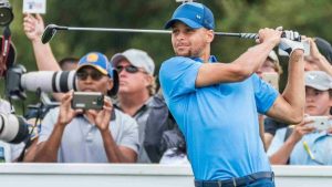 Stephen Curry playing golf