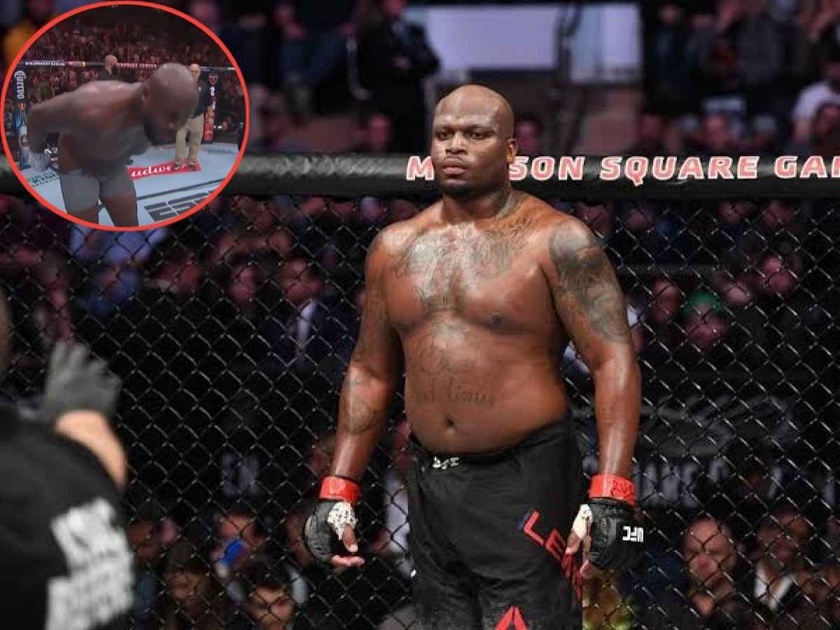 UFC reporter caught heavyweight star  Derrick Lewis cup at UFC St. Louis