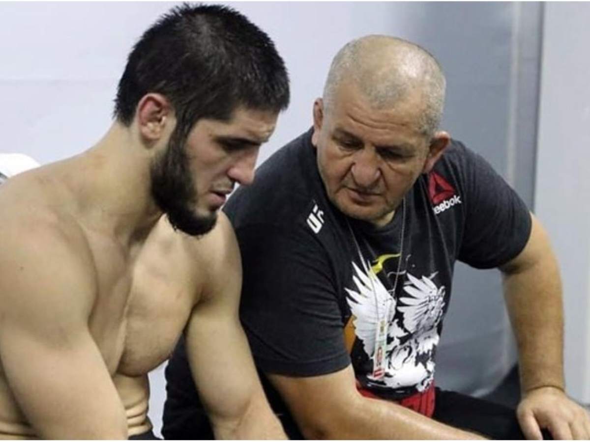 Islam Makhachev and Abdulmanap Nurmagomedov