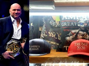 Dana White helps connect Donald Trump to The Trump Store in the Pigeon Forge and Gatlinburg area