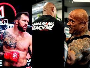 Dwayne ‘the Rock’ Johnson and Ryan Bader shape up for their roles