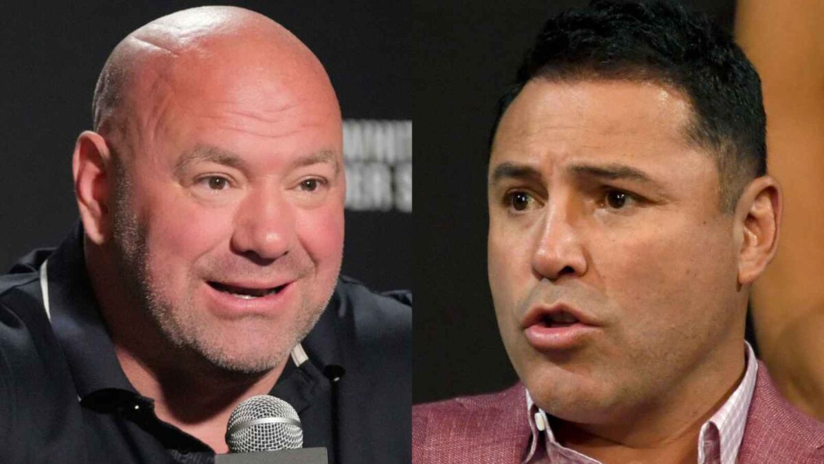 Oscar De La Hoya challenged Dana White to an actual fight