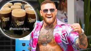 Conor McGregor promotes Forged Irish Stout