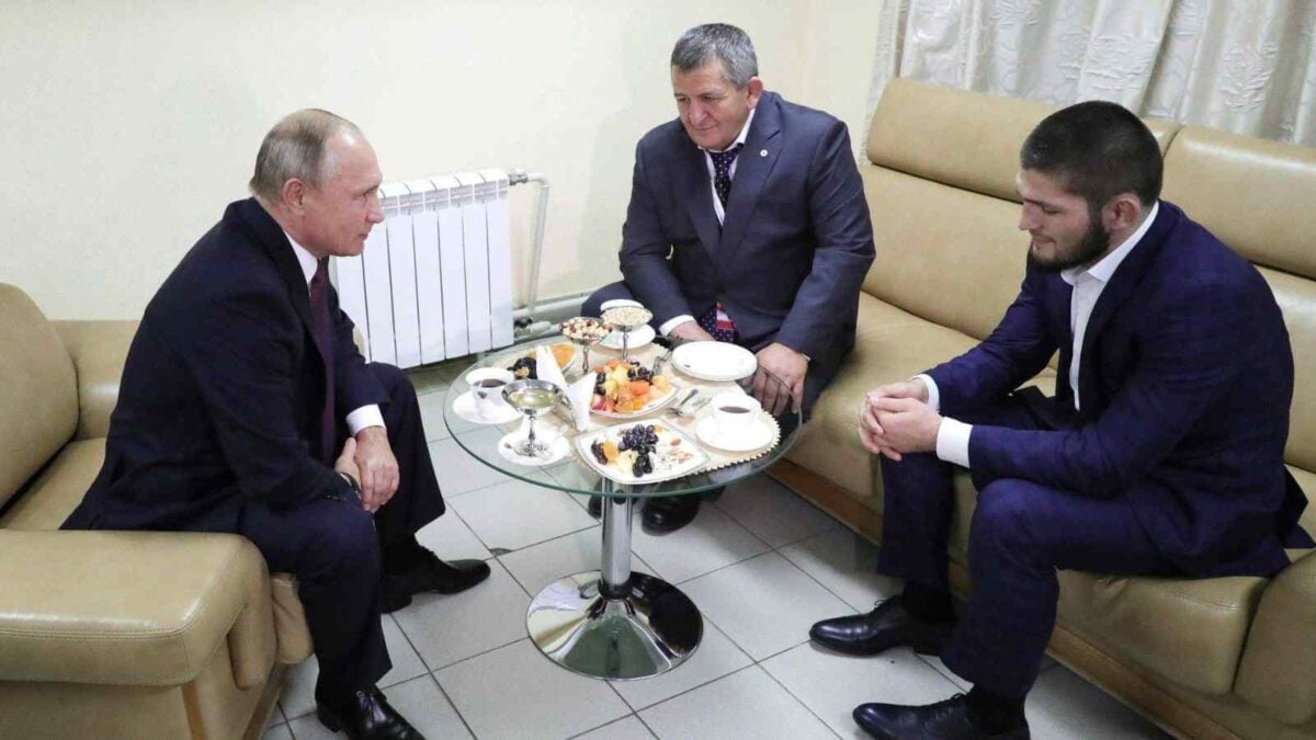 Khabib Nurmagomedov with Vladimir Putin