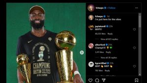 Jaylen Brown's IG post screengrab