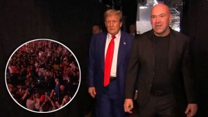 Dana White and Donald Trump at UFC 302 in Newark