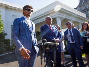 'Out of posture' Patrick Mahomes attempts to throw a baseball-like pitch with a football during Chiefs' training