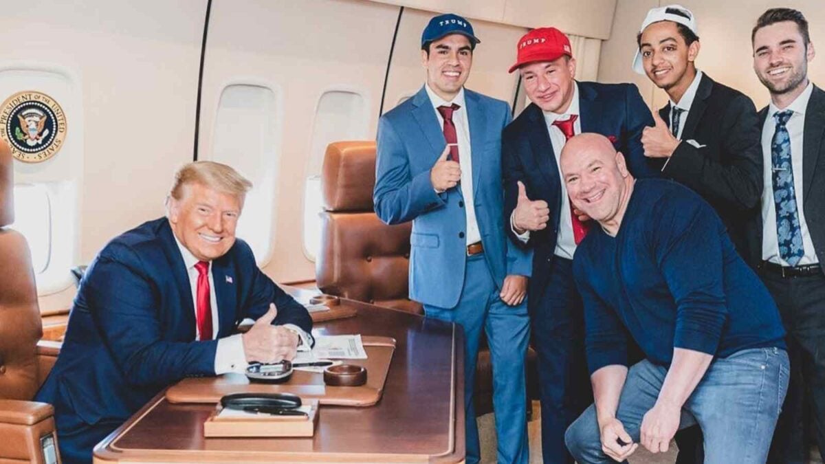 Donald Trump with Dana White and the NELK Boys