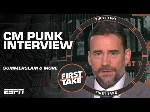 CM Punk on facing Drew McIntyre at SummerSlam & Top 5 favorite wrestlers of all time | First Take