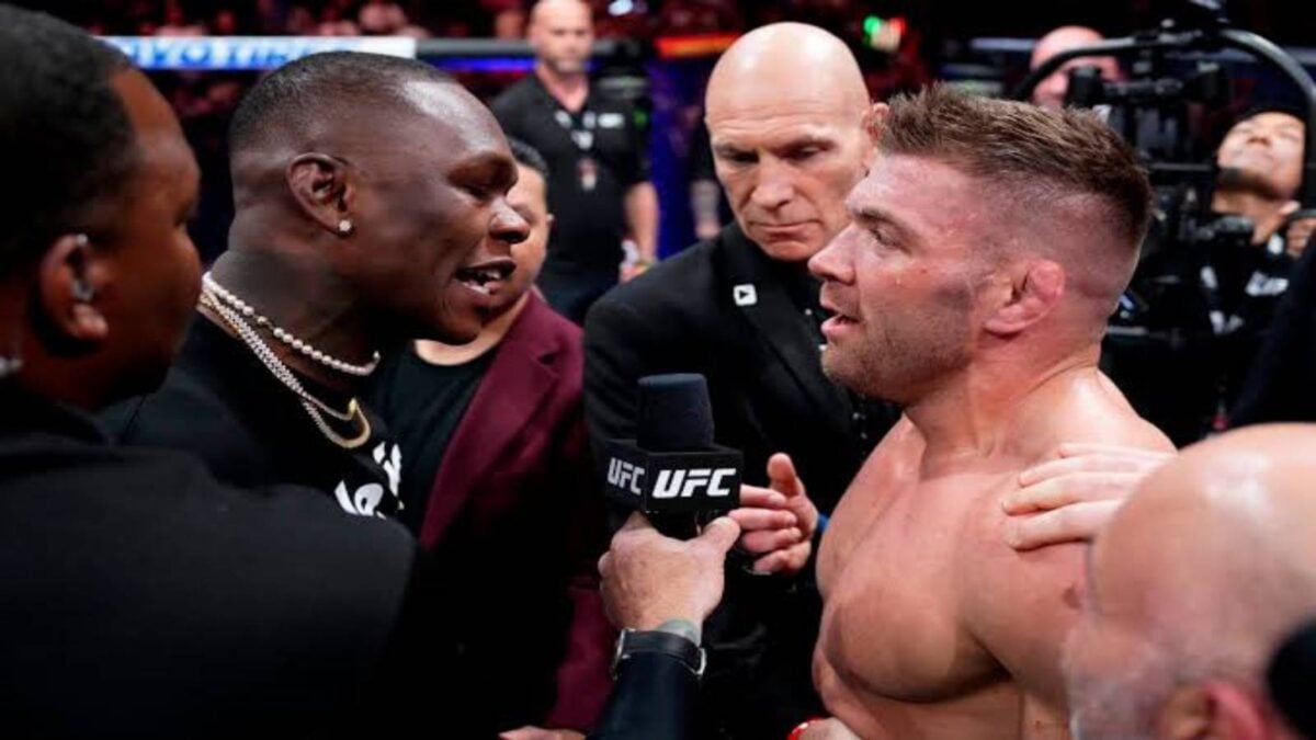 Dricus Du Plessis and Israel Adesanya