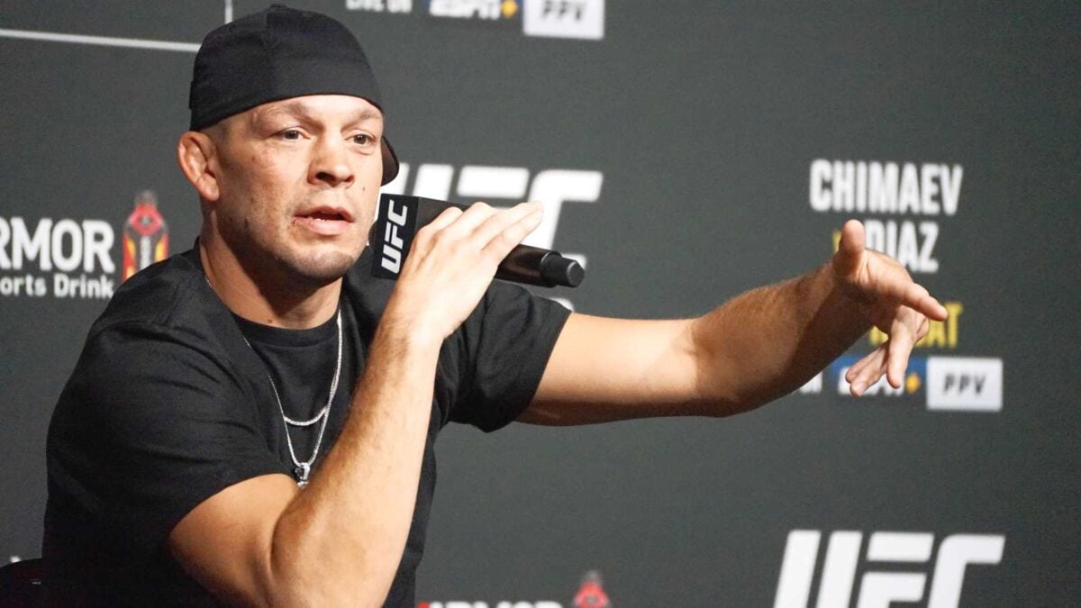 Nate Diaz recalls being high on marijuana with Dana White