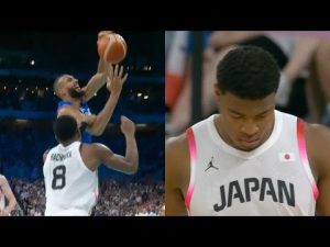 Rui Hachimura gets ejected for 2 hard fouls in France vs Japan Olympics