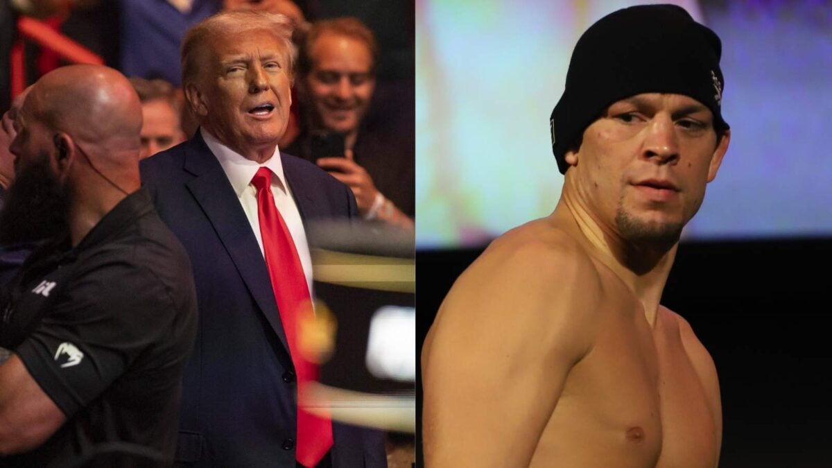 Nate Diaz fought with an injury because of Donald Trump